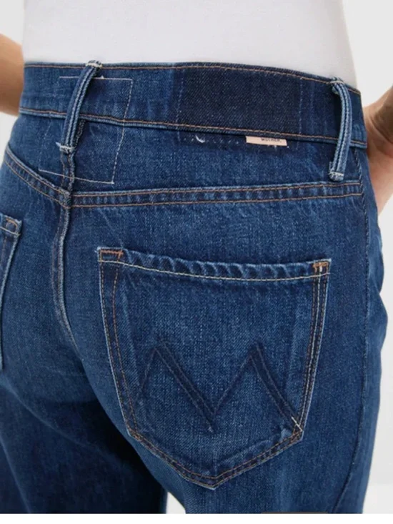 Mother Women's The Mid Rise Full Pipe Flood Fray Jean - Picture 3 of 11